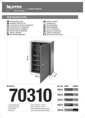 Kupper 70310 Montageanleitung