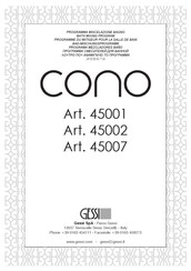 Gessi cono 45001 Bedienungsanleitung