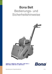 Bona Belt AM0003150 Bedienungs- Und Sicherheitshinweise