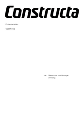 CONSTRUCTA CC3M61052 Gebrauchs- Und Montageanleitung