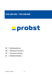 probst TAS-UNI-600 Betriebsanleitung