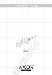 HANSGROHE AXOR Citterio 39446 serie Montageanleitung