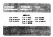 Hitachi RA-3281C Bedienungsanleitung