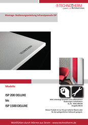 Technotherm ISP 1500 DELUXE Montage- & Bedienungsanleitung