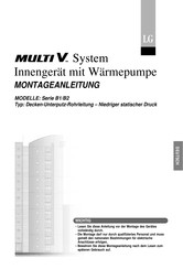 LG MULTI V B27k Montageanleitung