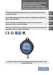 WIKA CPG1500 Zusatzbetriebsanleitung