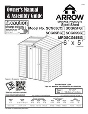 Arrow Storage Products SCG65CC Montageanleitung