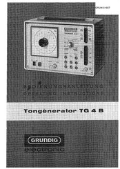 Grundig TG 4 B Bedienungsanleitung