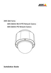 Axis Communications Q6055 Installationsanleitung