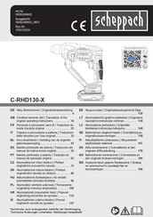 Scheppach C-RHD130-X Originalbetriebsanleitung