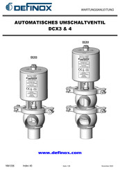 Definox DCX3 Wartungsanleitung