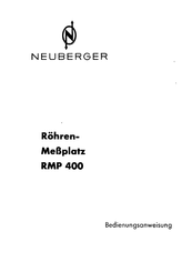 Neuberger RMP 400 Bedienungsanweisung