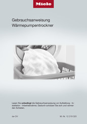 Miele TWL 700-80 CH Gebrauchsanweisung