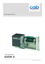 CAB AXON 2 Montageanleitung
