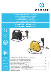 Cembre B85M-P36 Bedienungsanleitung
