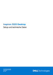 Dell D32M002 Einrichtung Und Technische Daten
