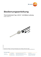 testo J G1/2 Bedienungsanleitung