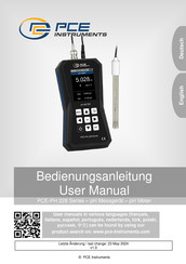 PCE Instruments PH 228 Serie Bedienungsanleitung