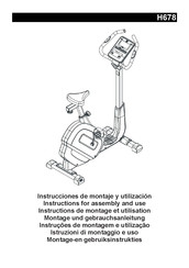 BH FITNESS Ergo EMS H678 Montage- Und Gebrauchsanleitung
