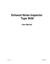 BRUEL & KJAER Exhaust Noise Inspector 3638 Bedienungsanleitung