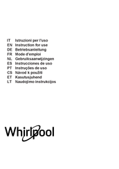 Whirlpool WVHF83BB Betriebsanleitung