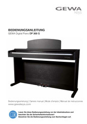 Gewa DP 300 G Bedienungsanleitung