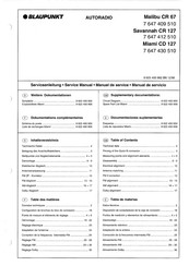 Blaupunkt Savannah CR 127 Serviceanleitung