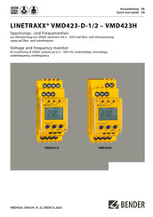 Bender LINETRAXX VMD423 Kurzanleitung