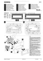 Siemens RLU2 Serie Montageanleitung