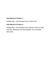 Petsafe PIF00-12917 Gebrauchsanweisung