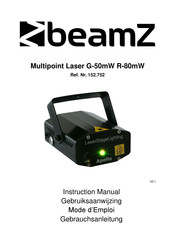 Beamz Multipoint Laser G-50mW R-80mW Gebrauchsanleitung