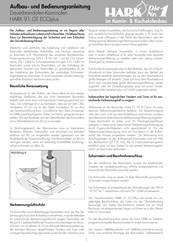 Hark 91 GT ECOplus Aufbau- Und Bedienungsanleitung