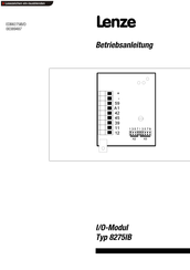 Lenze 8275IB Betriebsanleitung