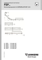 Bosch Junkers FSP 1 Installationsanleitung