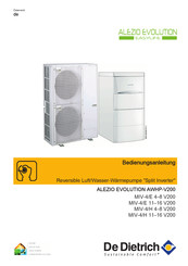 De Dietrich ALEZIO EVOLUTION AWHP-V200 Bedienungsanleitung