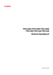 Canon imagePROGRAF PRO-6600 Online-Handbuch