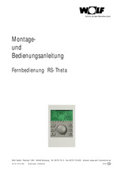 Wolf RS-Theta Montage- Und Bedienungsanleitung