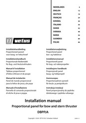 Vetus DBPPJA Installationshandbuch