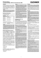 Euchner CMS-Serie Betriebsanleitung