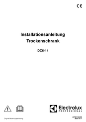 Electrolux Professional DC6-14 Installationsanleitung