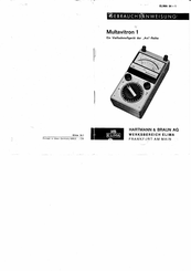 Hartmann & Braun Avi-Serie Gebrauchsanleitung