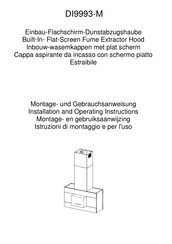 AEG DI9993-M Montage- Und Gebrauchsanweisungen