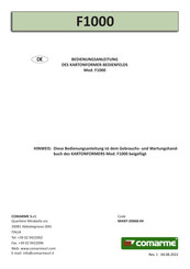 comarme F1000 Bedienungsanleitung