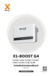 SolaX Power X1-BOOST-5K-G4 Installationshandbuch