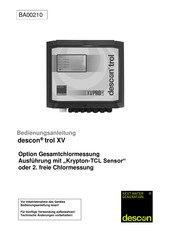 descon trol XV Bedienungsanleitung