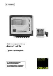 descon trol XV Bedienungsanleitung