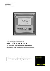 descon XV M-Serie Bedienungsanleitung