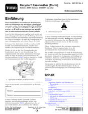 Toro Recycler 20954 Bedienungsanleitung