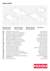 Franke MTK 610-58 Installations- Und Gebrauchsanweisung