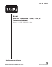 Toro 74246TE Bedienungsanleitung